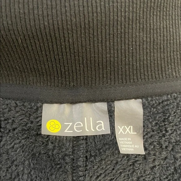 Women's Black Zella Wrap Neck Fleece lined Jacket - Picture 4 of 7